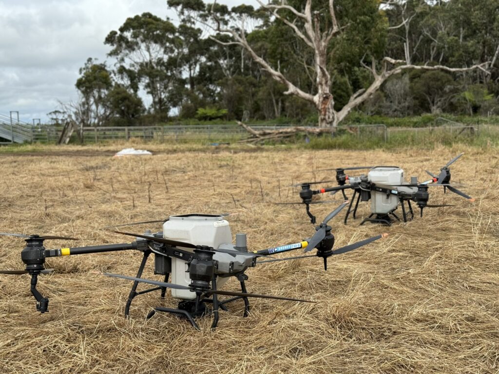 Spreading drones in agriculture